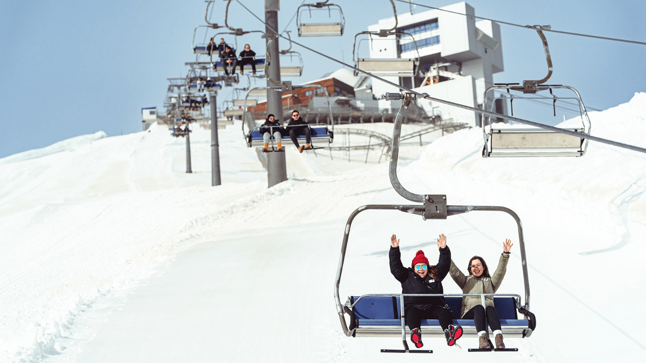 Incentive Event in Switzerland guests on ski lift