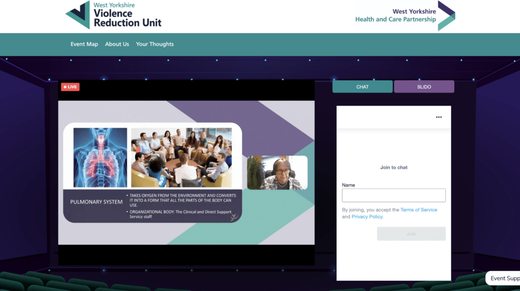 West Yorkshire Knowledge exchange 2023 virtual platform
