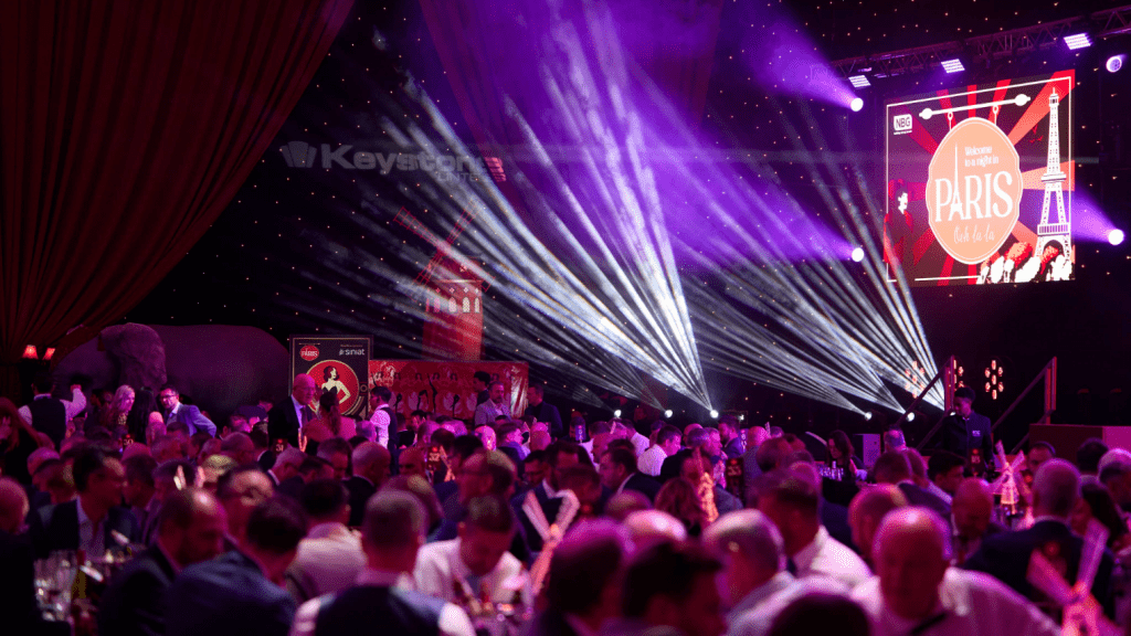 moulin rouge themed event with audience