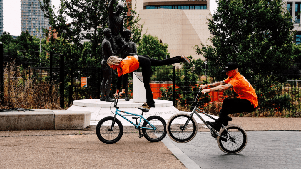 event entertainment on bikes